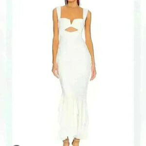 Michael Costello x REVOLVE Hilary Gown in Ivory